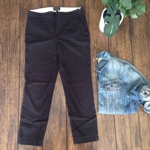 J. Crew Martie Slim Crop Pant in Stretch Cotton